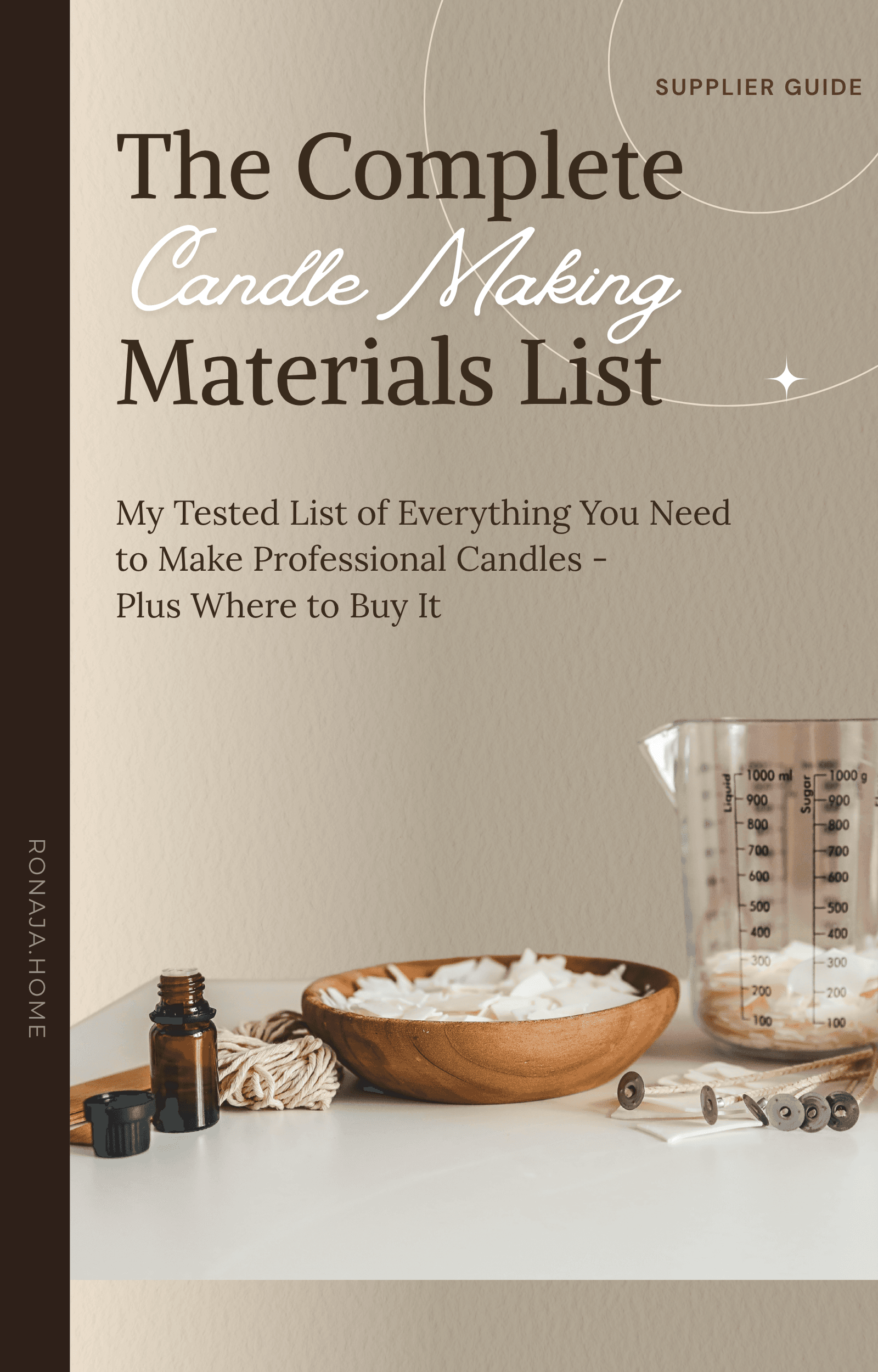 The Complete Candle Making Materials List
